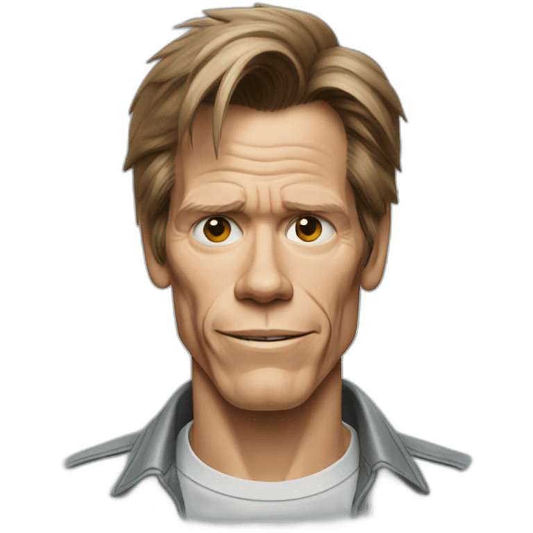 kevin-bacon cartoon wearing shirt emoji