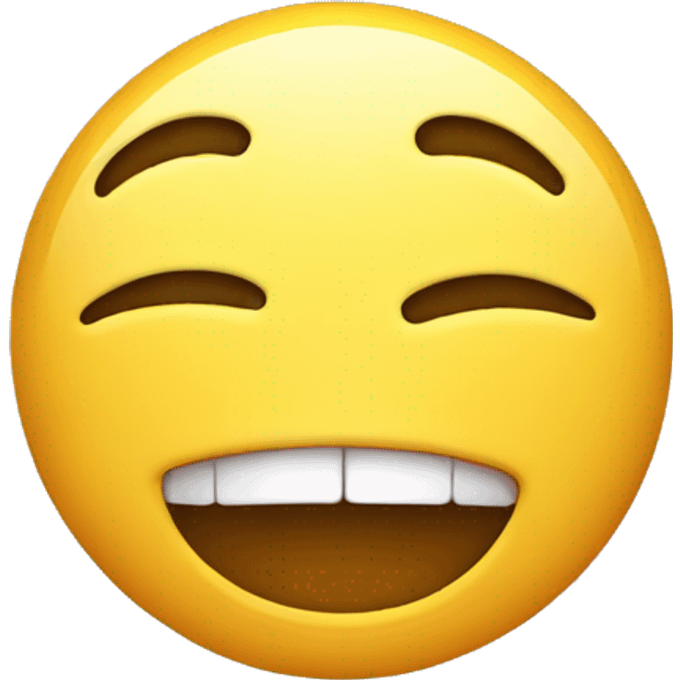 Laughing face that is sad emoji