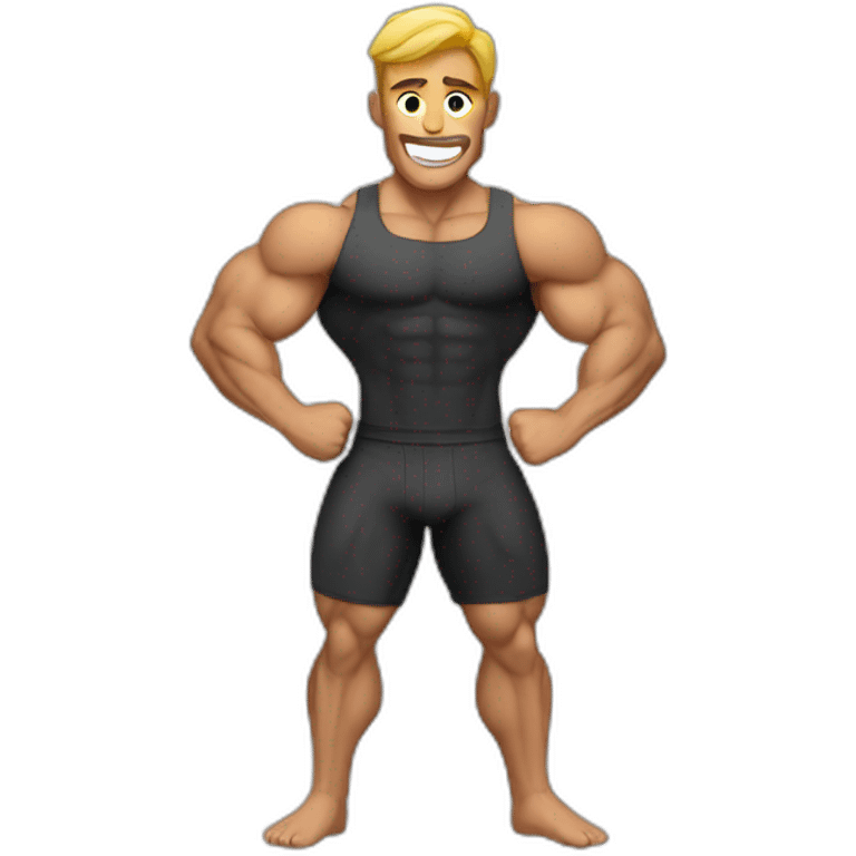 A muscle guy emoji