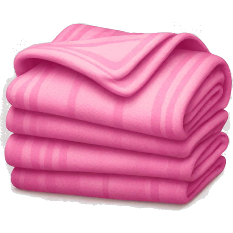 Pink folded blanket  emoji