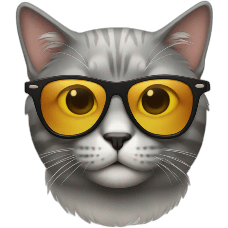 Cat with sunglasses emoji