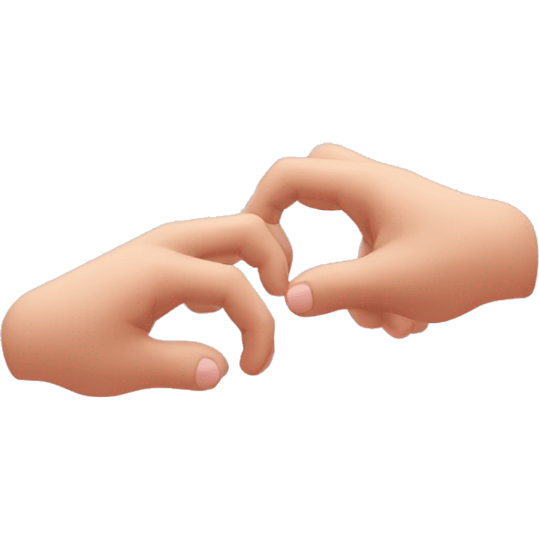 two hands connected by pinky figners emoji