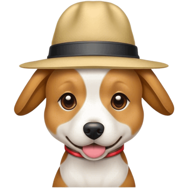 Dog wearing a hat  emoji