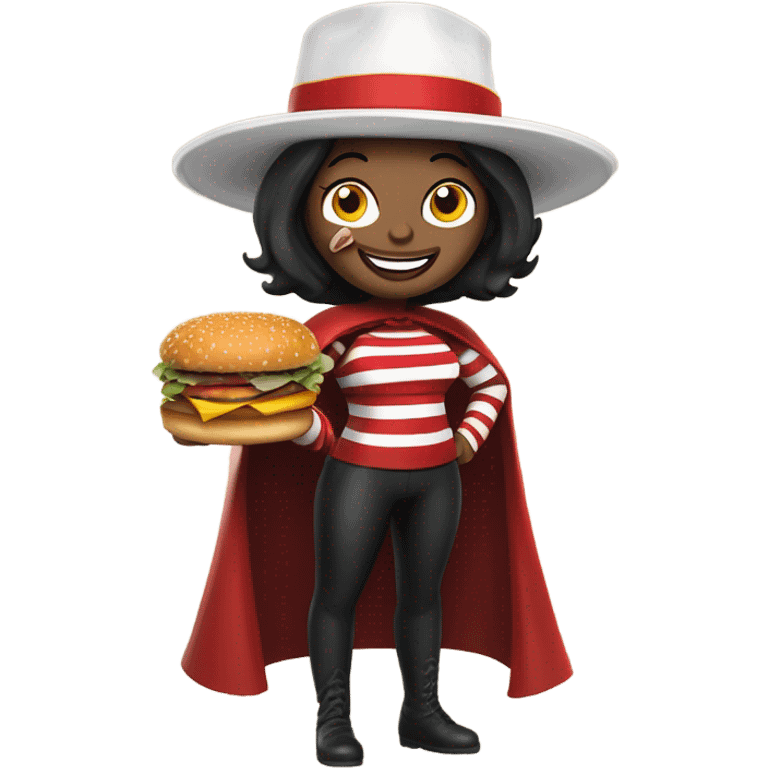 McDonald’s Hamburglar as a woman emoji