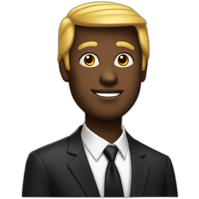 black trump emoji