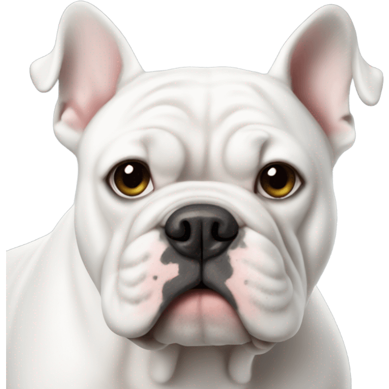 White bulldog emoji