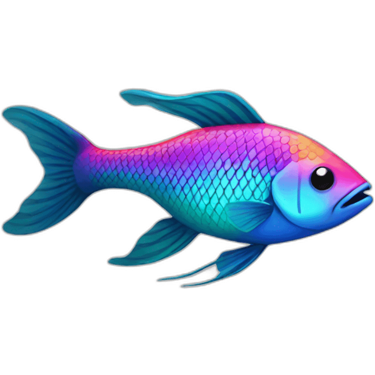 Colourfull fish emoji