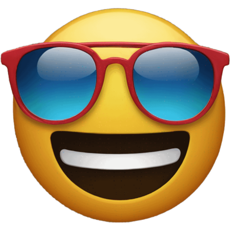 Sunglasses emoji face in a car driving next to fire emoji emoji