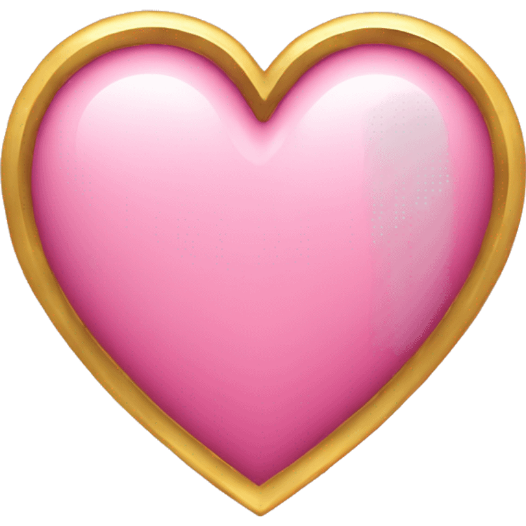 pink heart with gold emoji