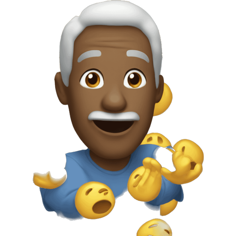 Um pássaro voando para longe emoji