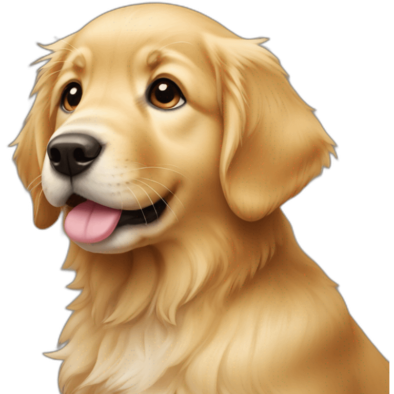 Golden retriever puppy emoji