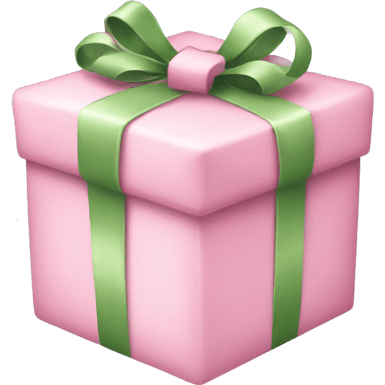 Pastel pink Christmas present  emoji