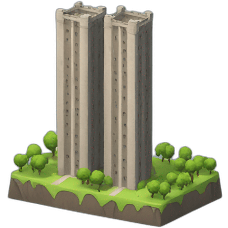 Double tower emoji