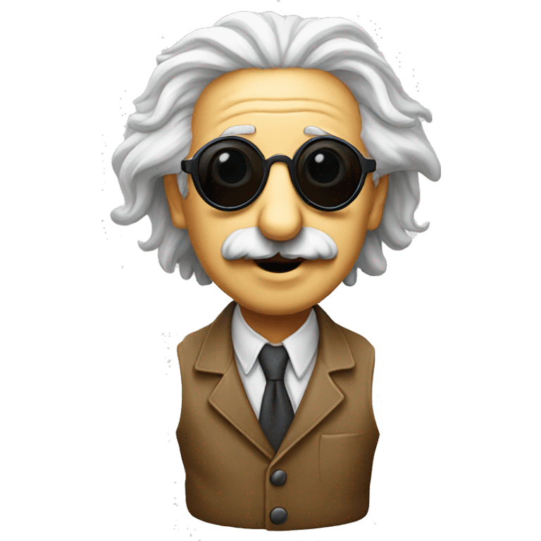 albert einstein sun glasses emoji