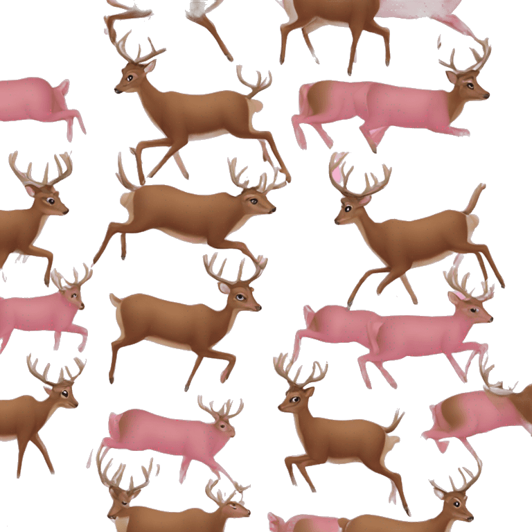 Deer hunting pink emoji