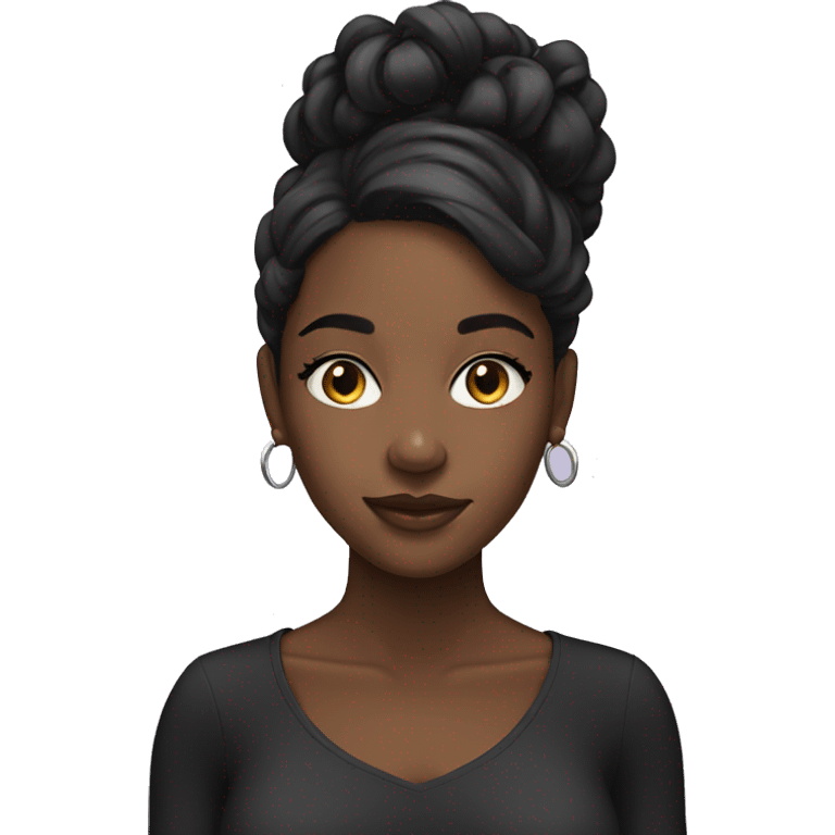 gorgeous black girl  emoji