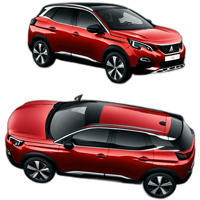 Peugeot 3008 rojo emoji