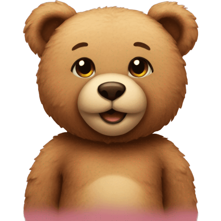 Teddy bear inlove emoji