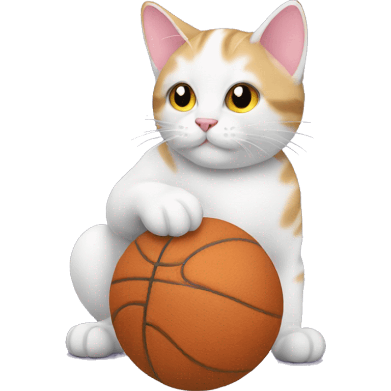 cat with ball emoji