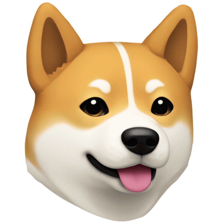 Shiba Inu surrounded by leaves  emoji