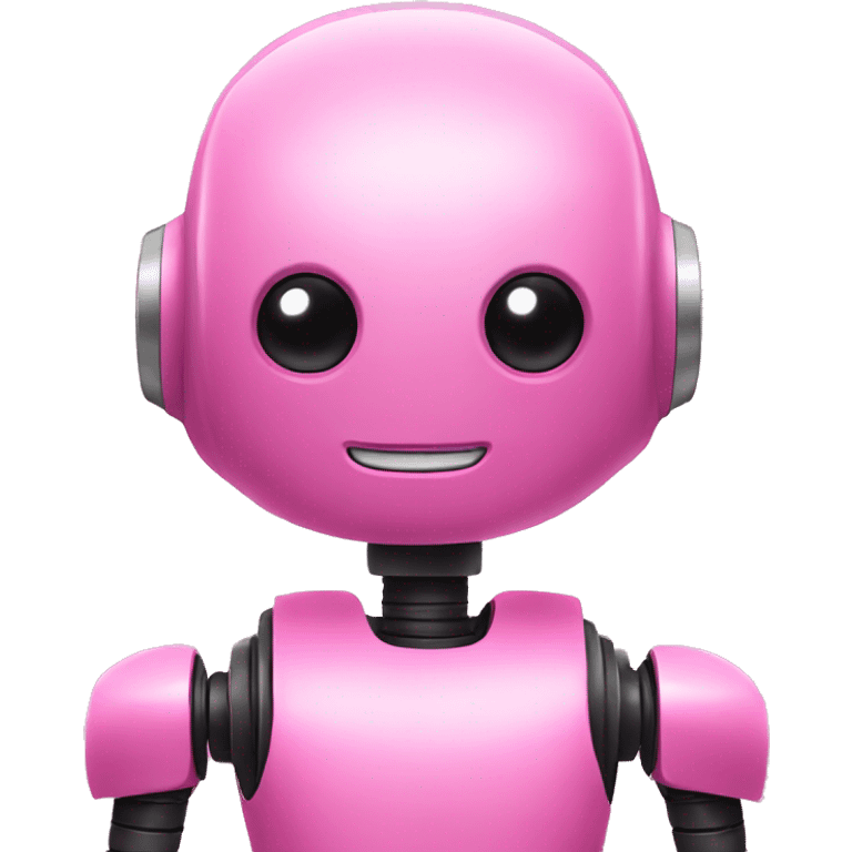 Pink robot emoji