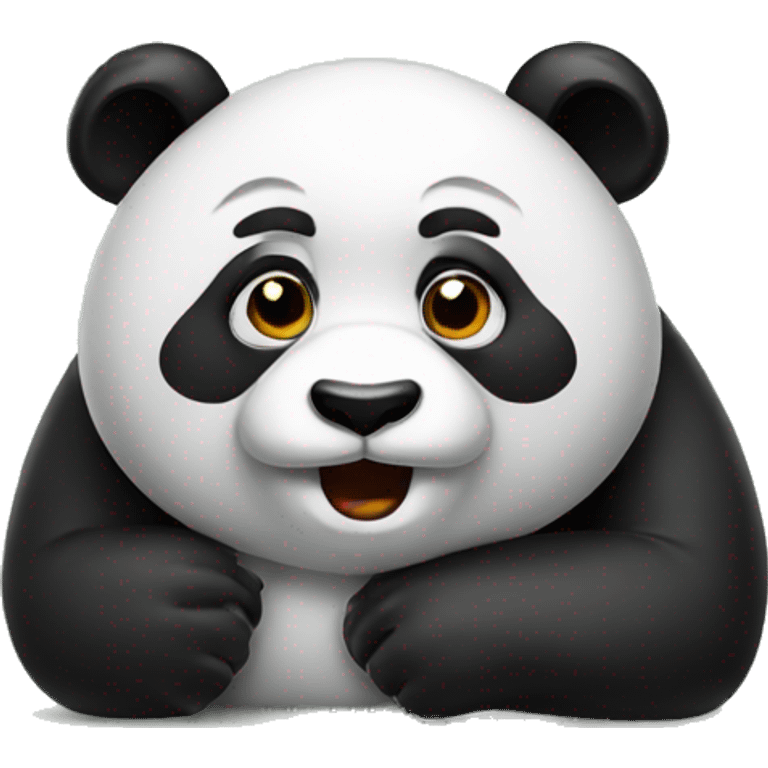 thinking panda emoji