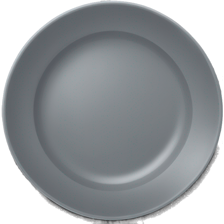 dark grey empty plate emoji