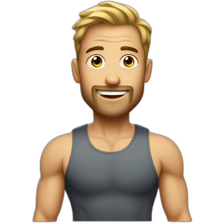 man before going to the gym emoji