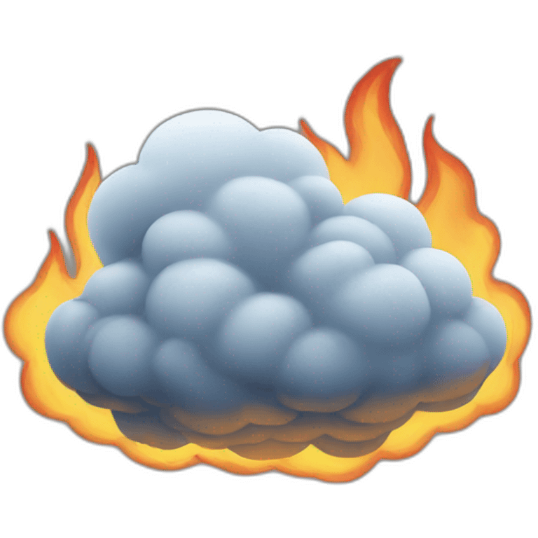 Fire cloud emoji