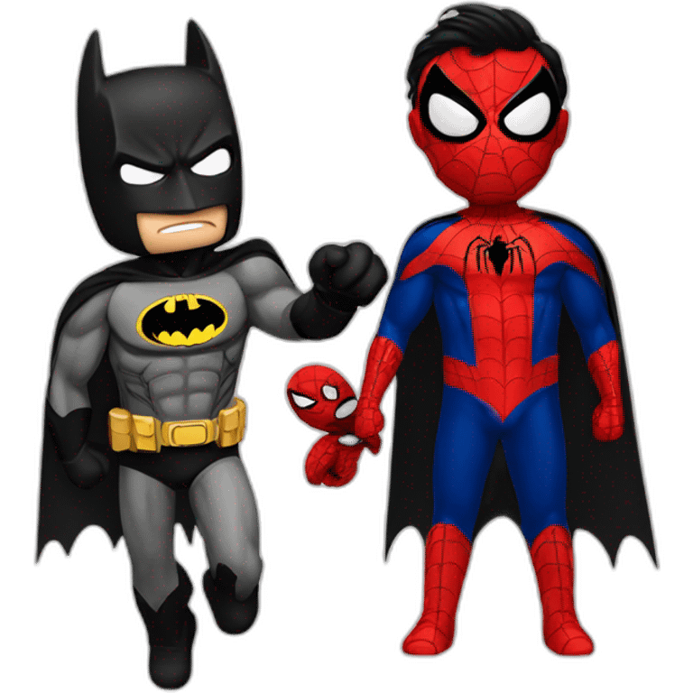 batman vs spiderman emoji