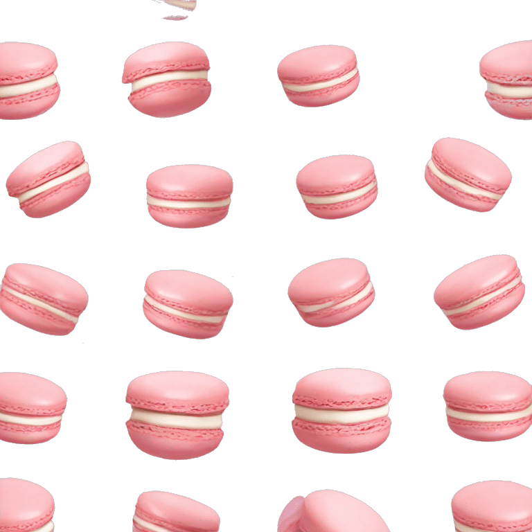 Pastel pink macarons emoji