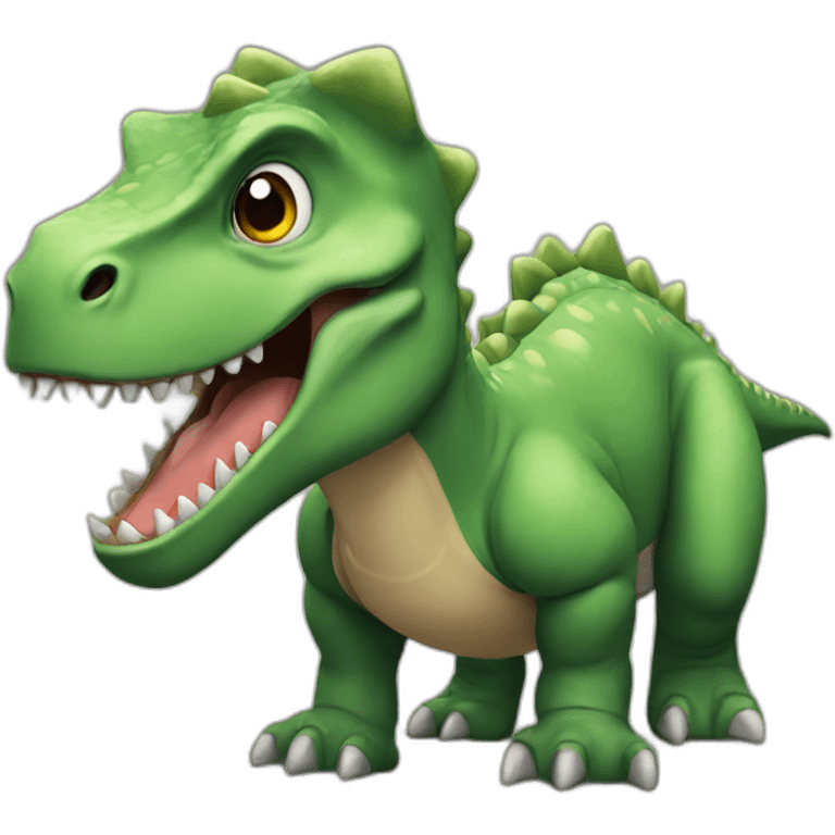 A dinosaur emoji