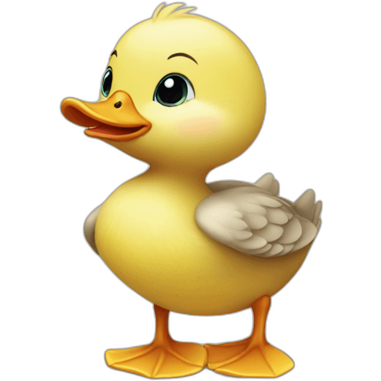 super cute baby duck emoji