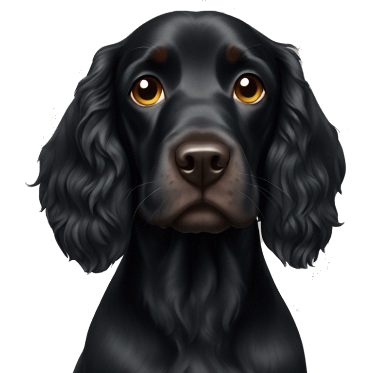 Black Field Spaniel  emoji