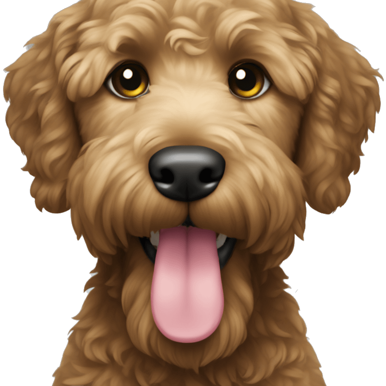 black goldendoodle emoji