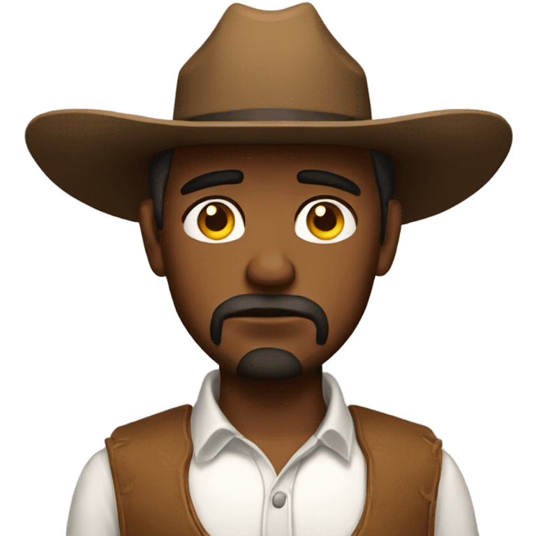 Sad cowboy  emoji