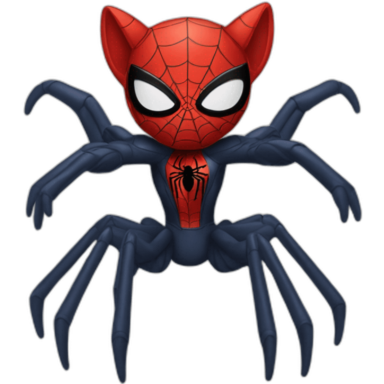 A cat spider-man emoji