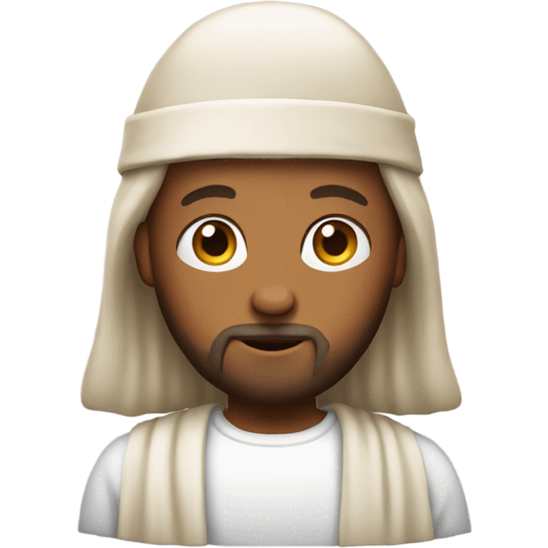 Jesus wearing birthday cap emoji