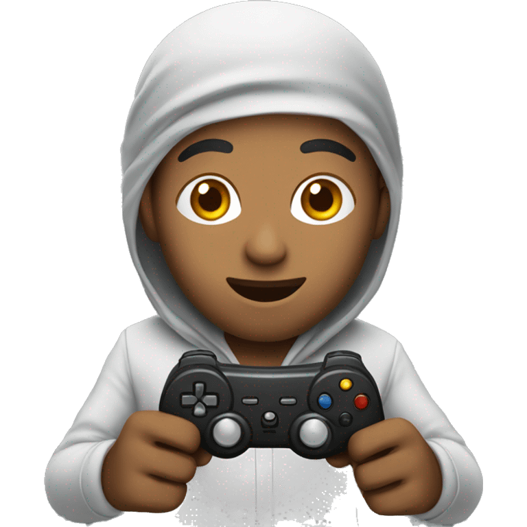 Muslim playing video games  emoji