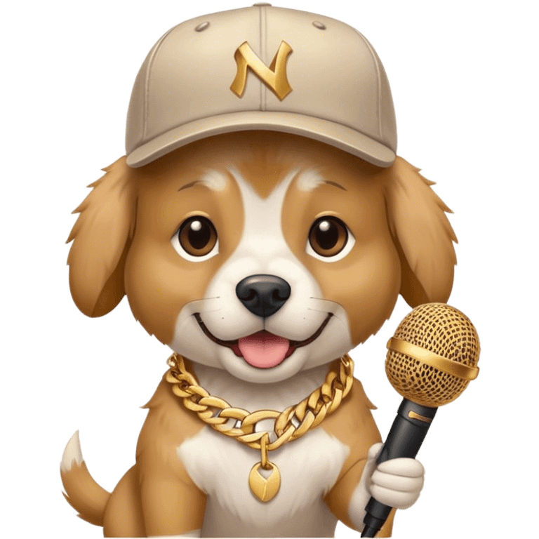 Dog rapper emoji