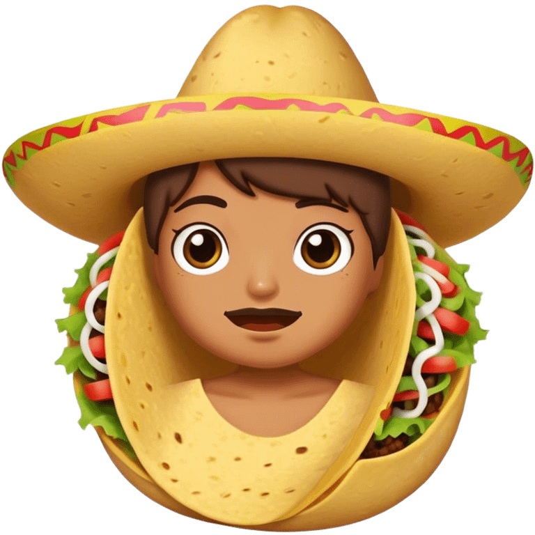 Sassy little taco emoji