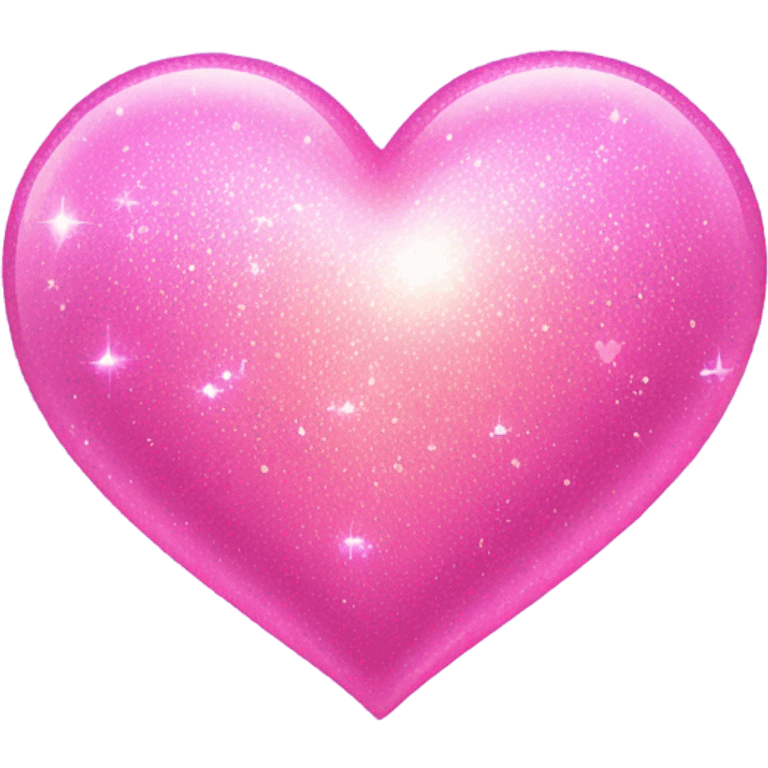 Sparkling pink heart  emoji