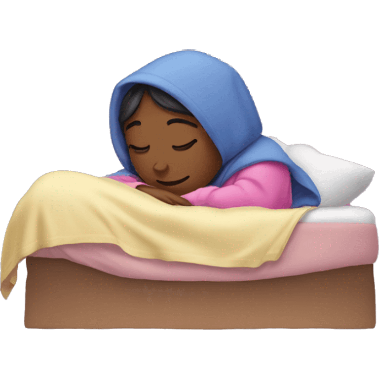 Sleeping beauty in a snuggie emoji