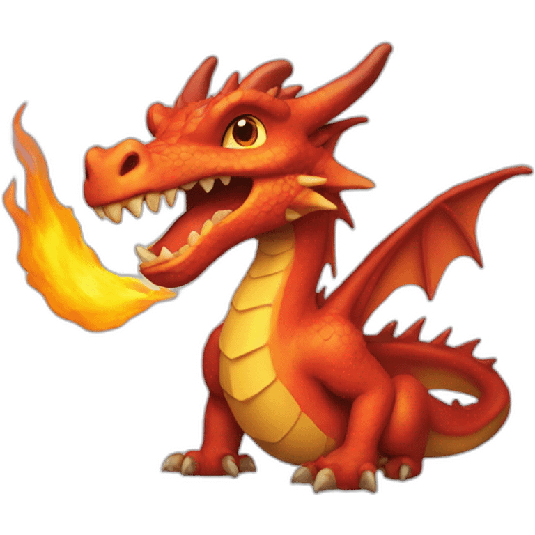 Dragon de feu emoji