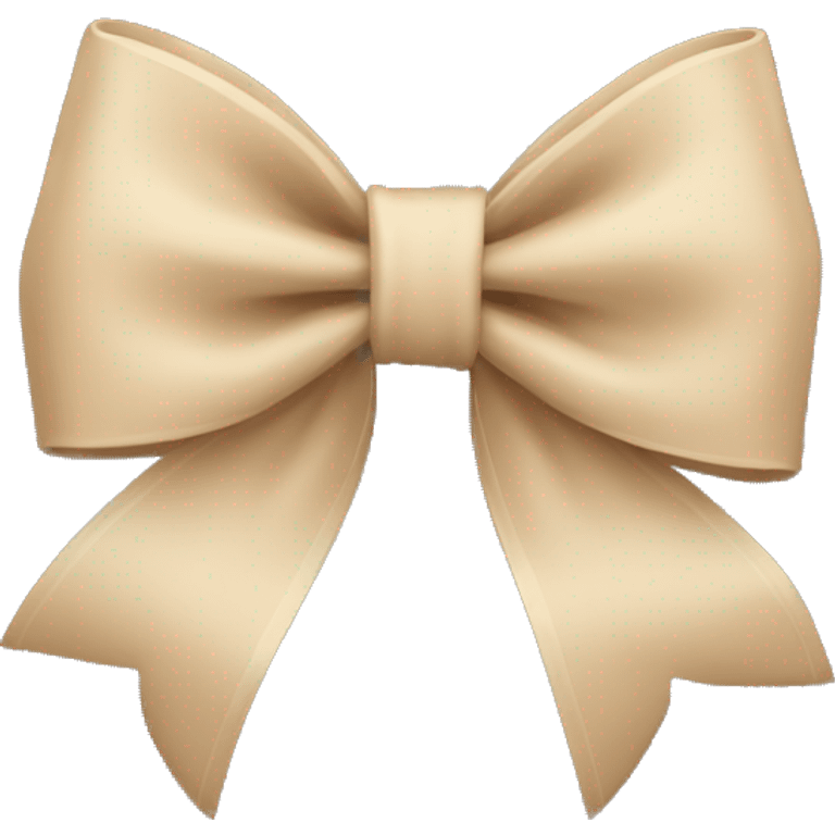 Beige bow  emoji