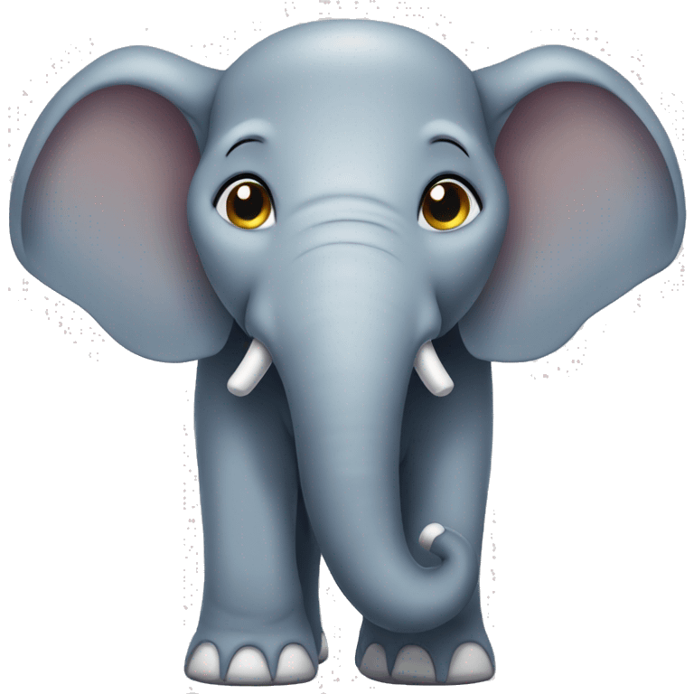 elephant winking emoji