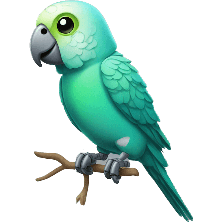 robot parakeet emoji