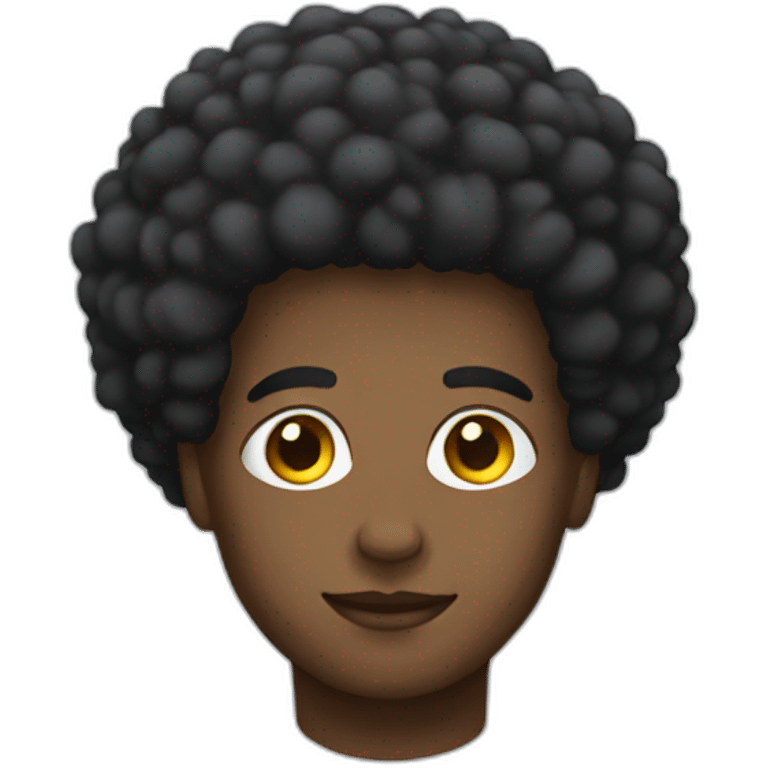 afro emoji