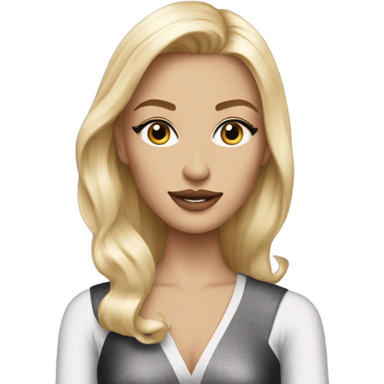 Super star blonde emoji