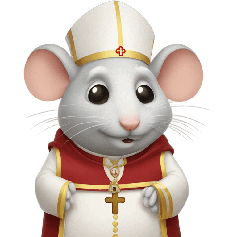 Pope rat praying  emoji